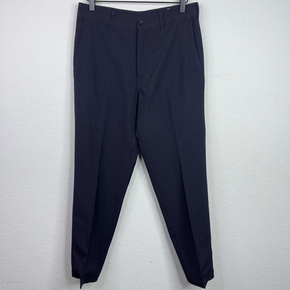 Comme des‎ Garcons Homme Trousers Women SS/XS Blue Wool Japan Minimalist Luxury